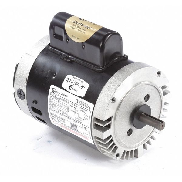 Pool Pump Motor, Permanent Split Capacitor, 1/2 HP, 56C Frame, 3,450 Nameplate RPM