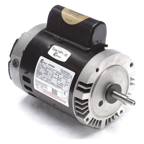 Pool Pump Motor, Permanent Split Capacitor, 1/2 HP, 56J Frame, 3,450 Nameplate RPM