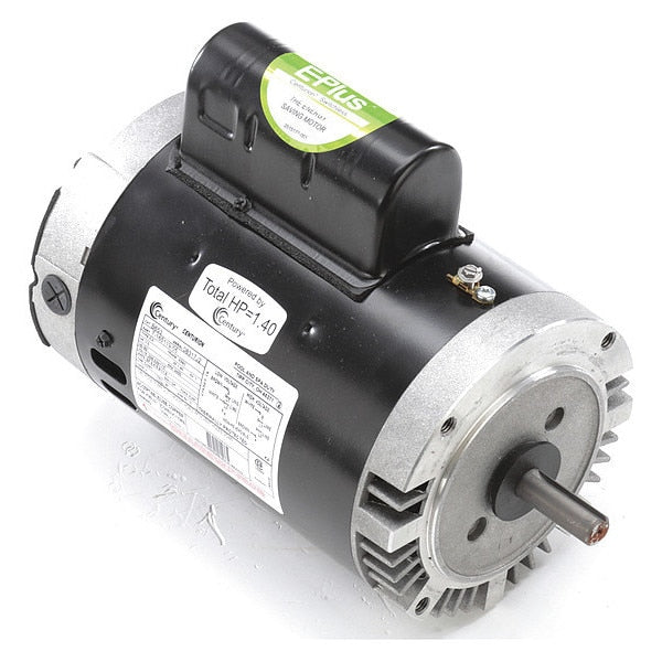 Pool and Spa Pump Motor, Permanent Split Capacitor, 1 13/20 HP, 56C Frame, 3,450 Nameplate RPM
