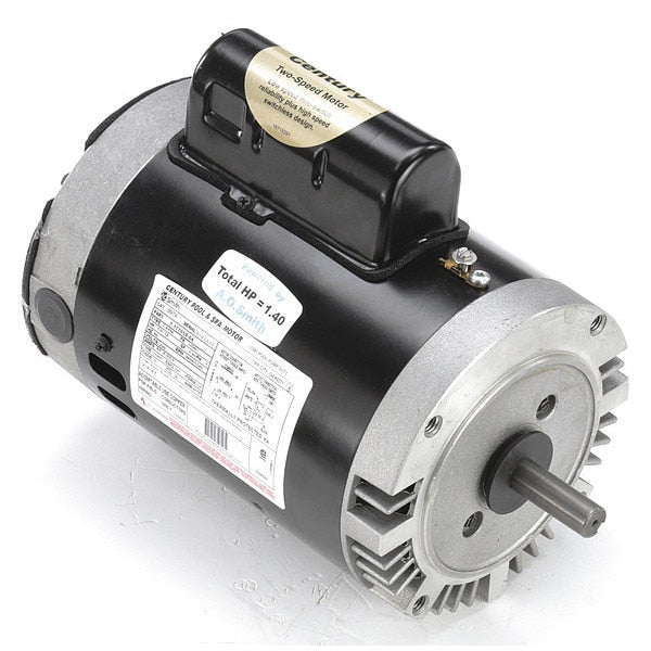Pool Pump Motor, Permanent Split Capacitor, 1, 1/8 HP, 56C Frame, 3,450/1,725 Nameplate RPM