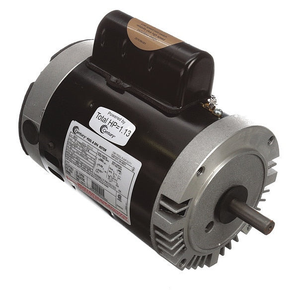 Pool Pump Motor, Permanent Split Capacitor, 3/4, 1/10 HP, 56C Frame, 3,450/1,725 Nameplate RPM