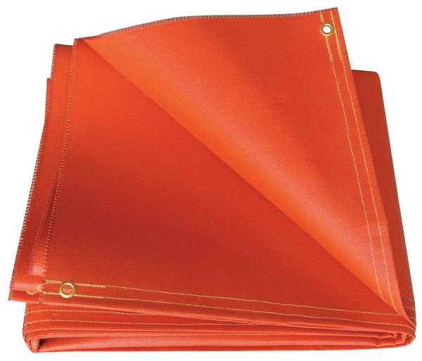 Welding Blanket, 10 ft. W, 10 ft., Red