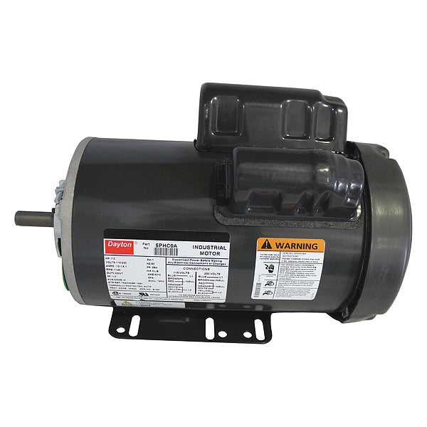 Capacitor-Start/Run General Purpose Motor, 1 HP, 115/230V AC Voltage, 56H Frame, 1,140 Nameplate RPM