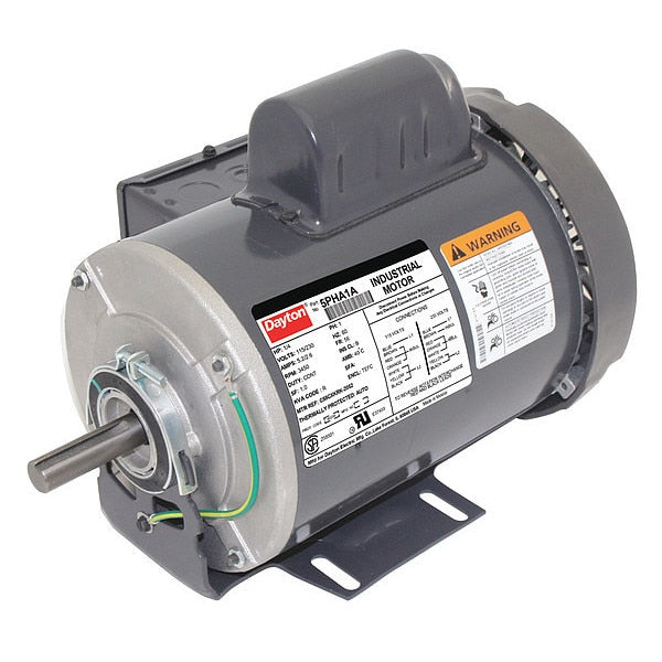 Capacitor-Start General Purpose Motor, 1/4 HP, 56 Frame, 115/230V AC Voltage, 3,450 Nameplate RPM