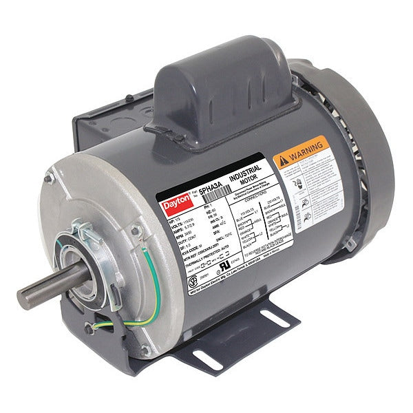 Capacitor-Start General Purpose Motor, 1/3 HP, 115/230V AC Voltage, 56 Frame, 3,450 Nameplate RPM