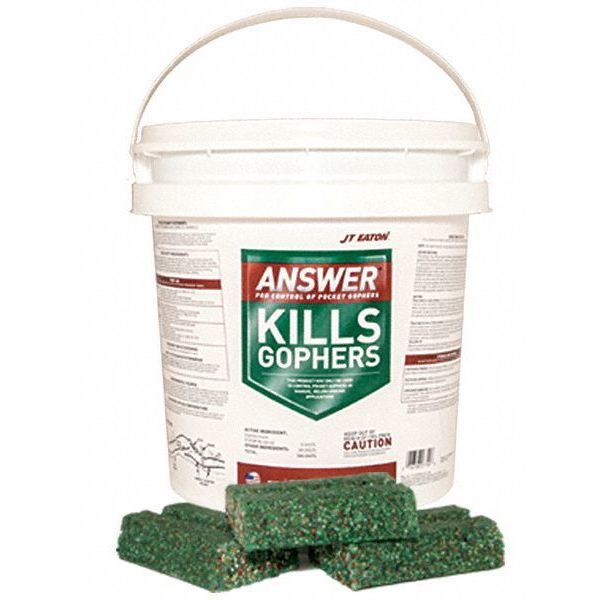 Rodenticide, Green Blocks, 10 lb. Pail