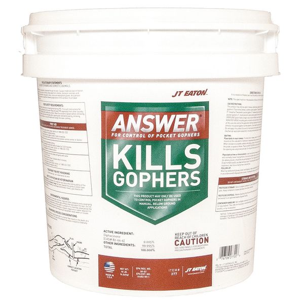 Rodenticide, Green Blocks, 10 lb. Pail