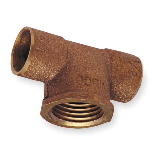 Tee, Low Lead Cast Bronze, C x C x FNPT