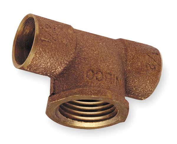 Tee, Low Lead Cast Bronze, C x C x FNPT