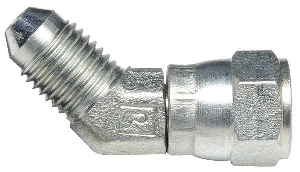 Pipe Elbow 45 Deg, Carbon Steel, JIC, PK2