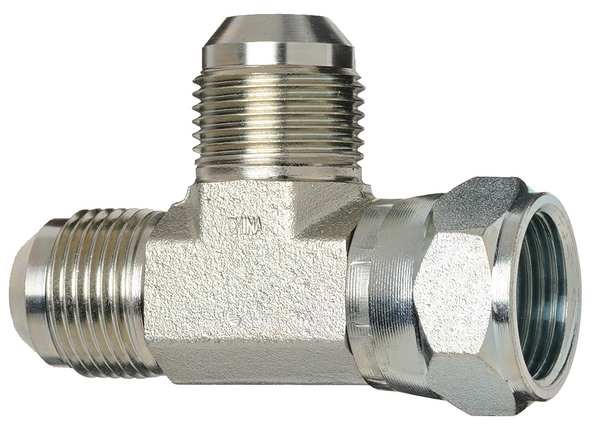 Run Tee, Carbon Steel, 9/16-18, JIC, PK2
