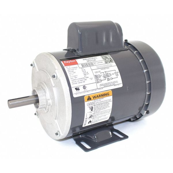 Capacitor-Start General Purpose Motor, 1/2 HP, 115/208-230V AC Voltage, 56 Frame