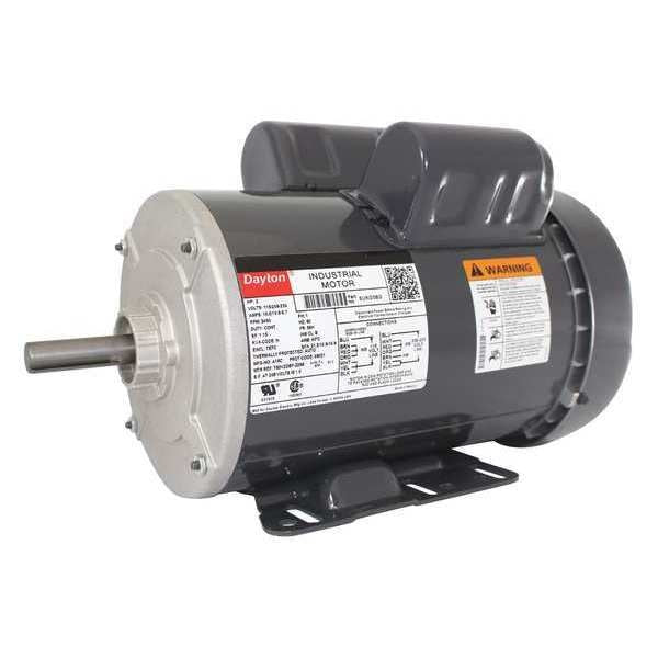 Capacitor-Start/Run General Purpose Motor, 2 HP, 115/208-230V AC Voltage, 56H Frame