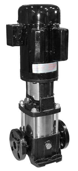 Multi-Stage Booster Pump, 2 hp, 120/208 to 240V AC, 1 Phase, 1-1/4 in Flanged Inlet Size, 5 Stage