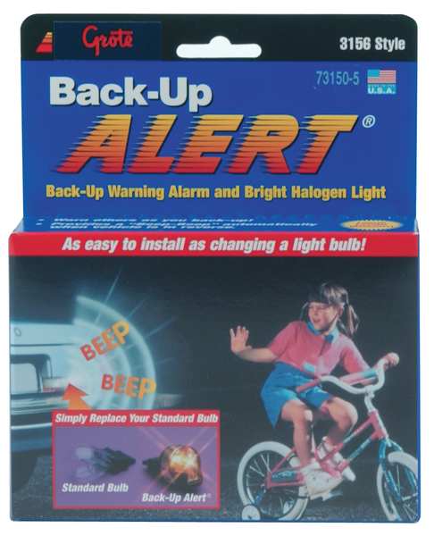 Beeping Back Up Halogen Bulb, 7/8 In. H