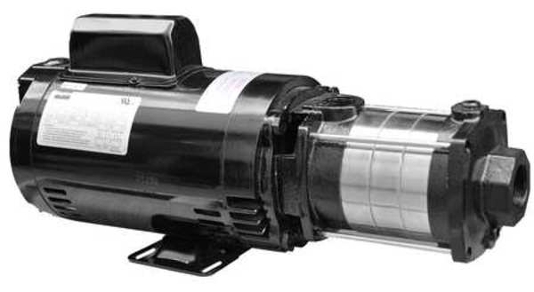 Multi-Stage Booster Pump, 1 1/2 hp, 120/240V AC, 1 Phase, 1-1/4 in NPT Inlet Size, 4 Stage