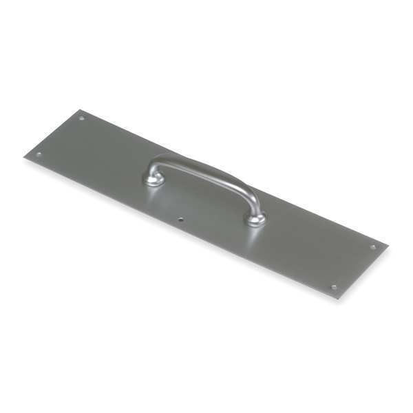 Door Pull Plate, Brass, 15