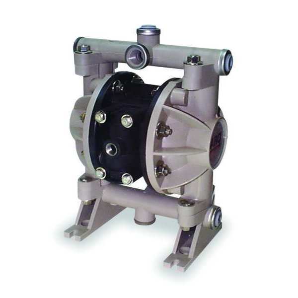 Double Diaphragm Pump, Polypropylene, Air Operated, Urethane, 13 GPM