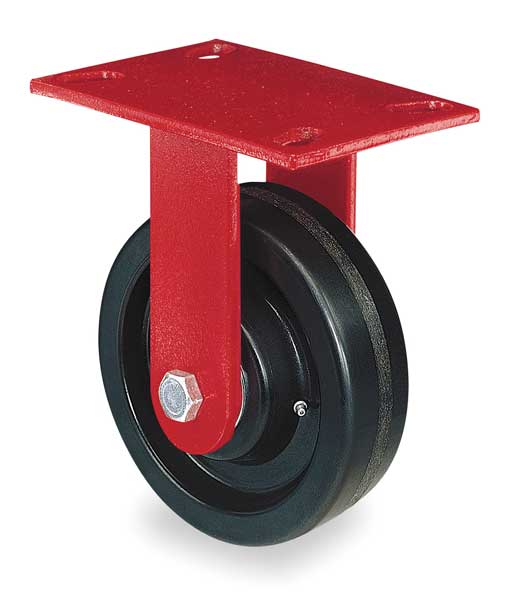 Plte Caster, Rgd, Phenolic, 8 in., 1400 lb.
