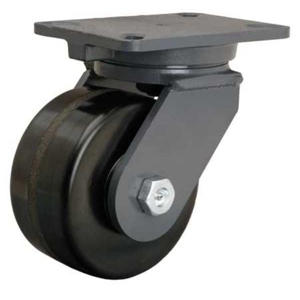 Plate Caster, Swivel, Phenolic, 6 in., 2000 lb, A