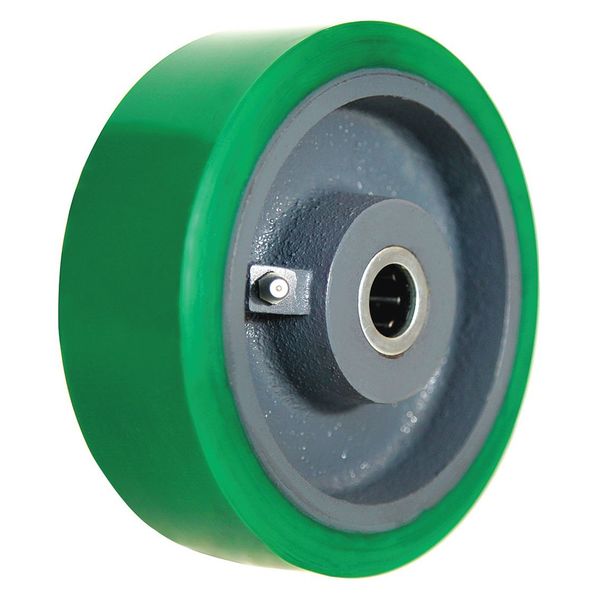 Caster Wheel, Polyurethane, 6 in., 1200 lb.
