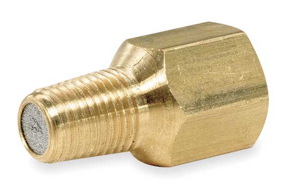 Snubber, Pressure, Filter, 1/4 In, Brass