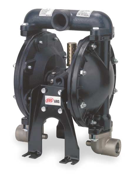 Double Diaphragm Pump, Aluminum, Air Operated, Nitrile, 35 GPM