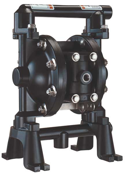 Double Diaphragm Pump, Aluminum, Air Operated, PTFE, 12 GPM