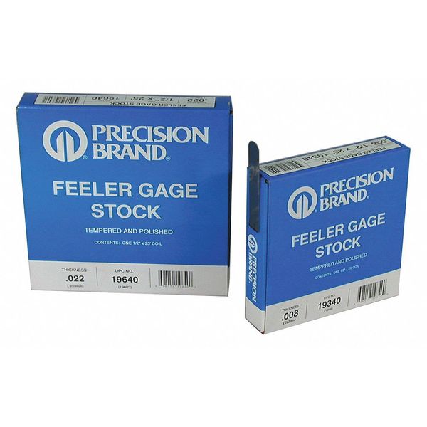 Feeler Gauge, High Carbon Steel, 0.0080 In