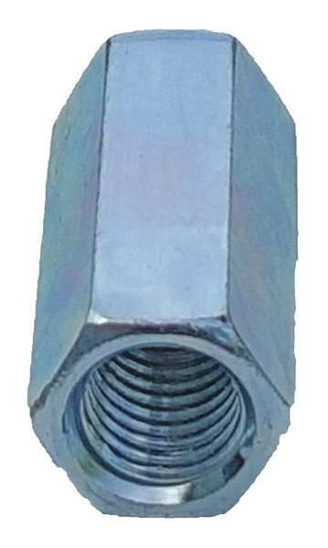Thread Rod Coupling, 1/4 In, Silver, PK25