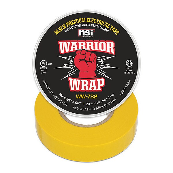 Electrical Tape, 7 mil, Yellow