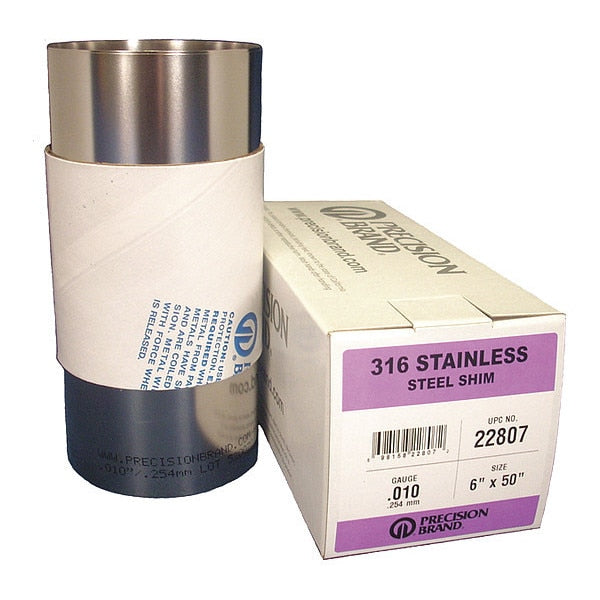 Shim Stainless Steel 316, .031 x 6 x 100