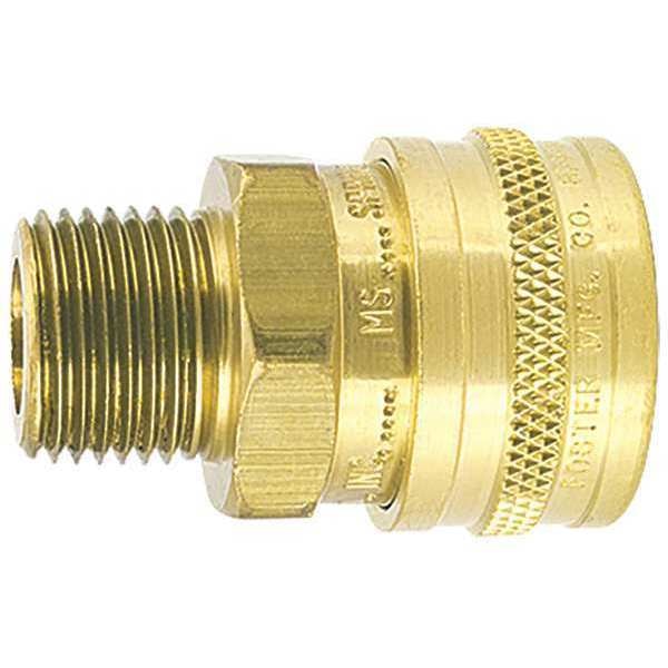 Straight-Thru Brass Socket, 1/4