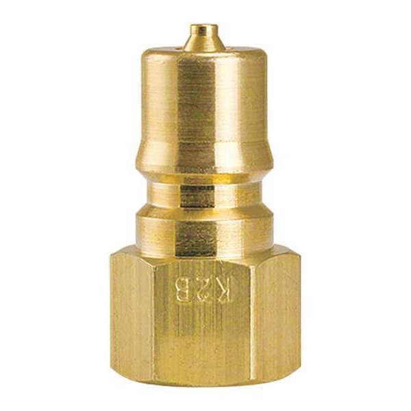 Plug, Brass, QuickConnect, w/VitonSeal, 1/8