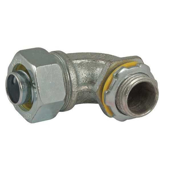 Noninsulated Connector, 3/4 In., 90 Deg