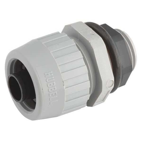Noninsulated Connector, Straight, Gray