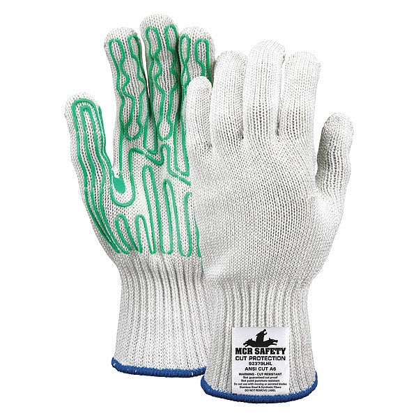 Cut Resistant Gloves, A6 Cut Level, Silicone, L, 1 PR