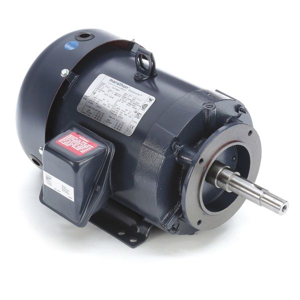 Close-Coupled Pump Motor, 12.4/6.2A, 5 HP