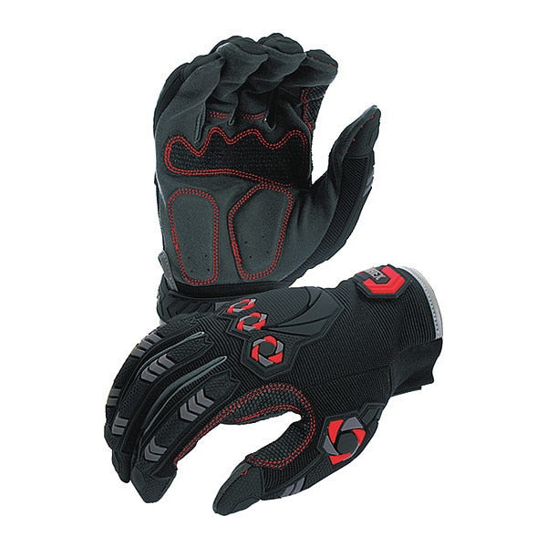 Mechanics Gloves, M, Black/Red