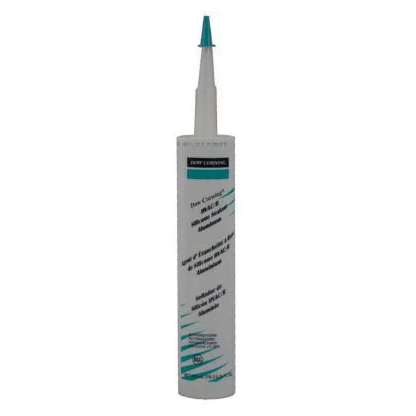 HVAC/R Sealant, 10.3 oz, Cartridge, Aluminum Gray, RTV Silicone Base
