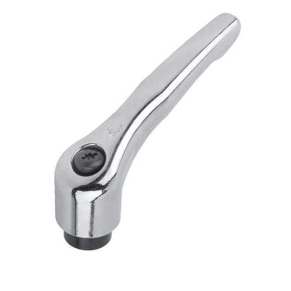 Adjustable Handle, Modern Design, Sz. 2, 5/16-18, Die Cast Zinc High-Gloss Chromed, Comp: Steel