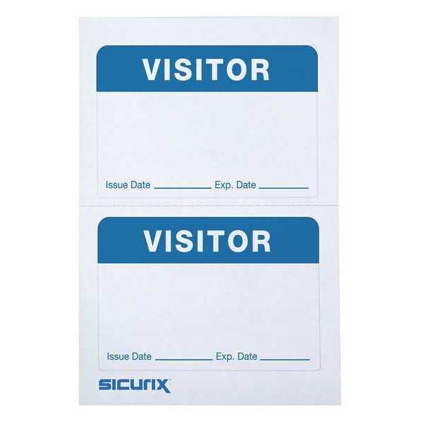 ID Adhesive Badge, Adhesive, PK600