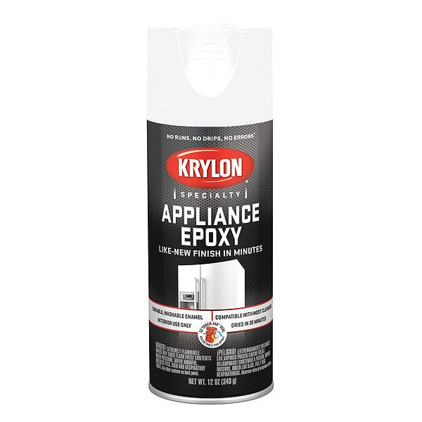 Spray Paint, White, Gloss, 12 oz