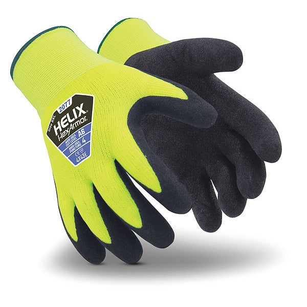 Cut Resistant Coated Gloves, A6 Cut Level, Nitrile, L, 1 PR