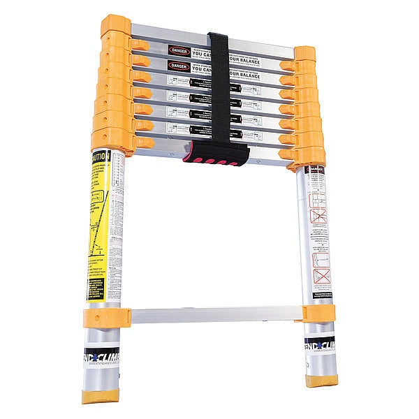 Aluminum Telescoping Extension Ladder, 250 lb Load Capacity