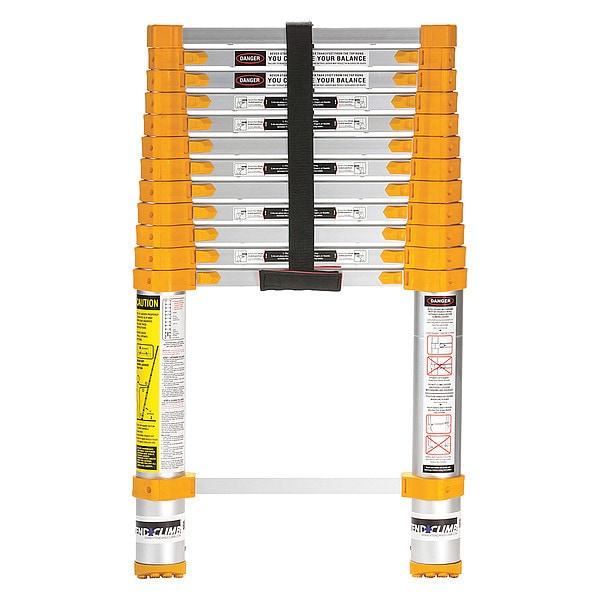 Aluminum Telescoping Extension Ladder, 250 lb Load Capacity