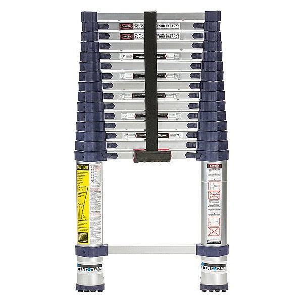 Aluminum Telescoping Extension Ladder, 250 lb Load Capacity