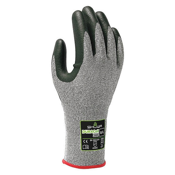 Cut Resistant Coated Gloves, A3 Cut Level, Nitrile, 2XL, 1 PR