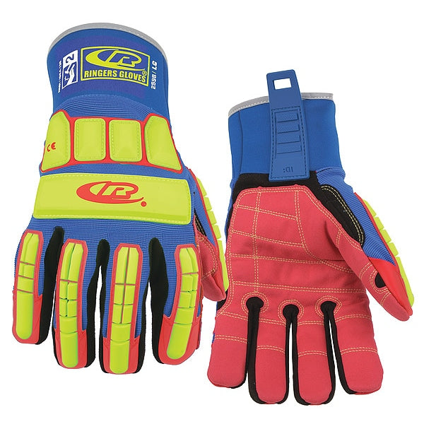 Impact Resistant Gloves, Blue, XL, PR