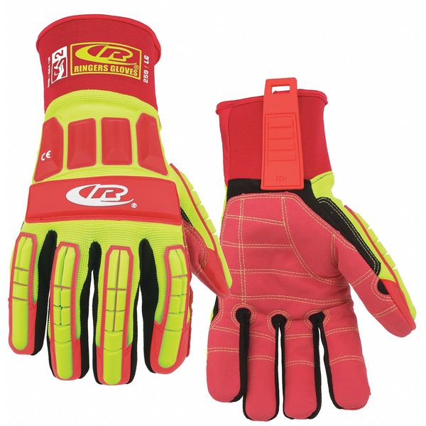 Impact Resistant Gloves, Yellow, XL, PR